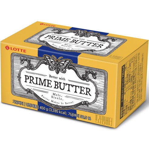 롯데푸드 프라임 버터 450g(무료냉장배송), 4개, 450g