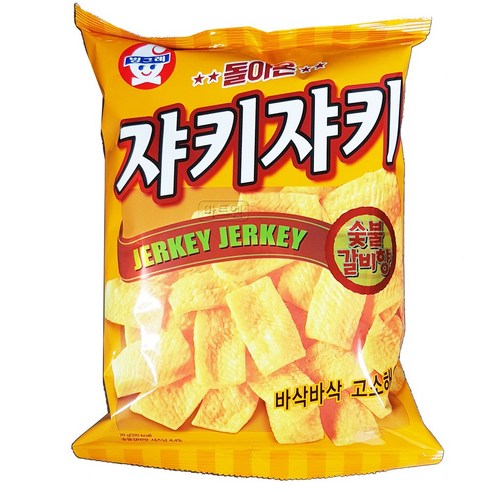 빙그레 쟈키쟈키 숯불갈비향 70g X 8개, 70g, 8개
