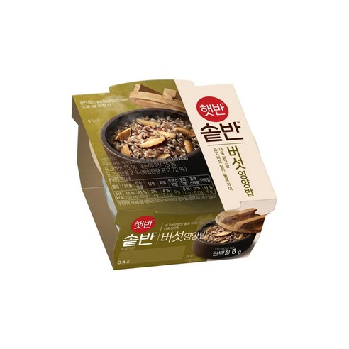햇반 솥반 버섯 영양밥, 200g, 15개