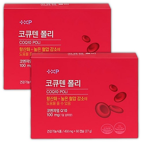 비타민하우스 코엔자임 NatQ 코큐텐 폴리 나토큐 나토키나제 항산화 높은 혈압 감소, 2개, 60정
