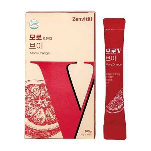 젠바이탈 모로 오렌지 브이라인 모로실 C3G 그린커피빈, 10개, 10g