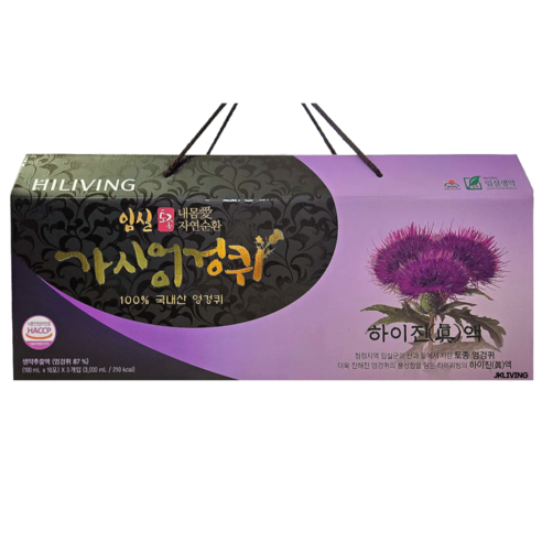 하이리빙 하이진액 (30포x1박스) 임실 가시엉겅퀴 100% 생약추출물
