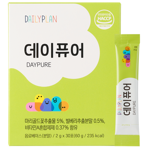 데일리플랜 데이퓨어, 60g, 2개