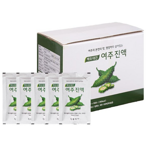 시골장터 여주즙 50포 백두대간 여주진액 액기스 여주차