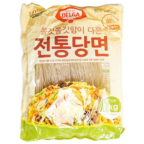 롯데 전통 옛날 당면 (1kg) 10개묶음, 5개, 1kg