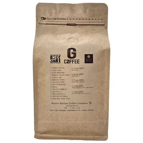 지커피 브라질 세하도 원두커피, 프렌치프레스, 500g, 1개