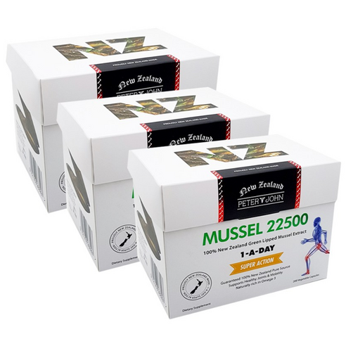 뉴질랜드 생초록입홍합 오일 피터앤존 초록잎홍합 22500mg 600캡슐, 200정