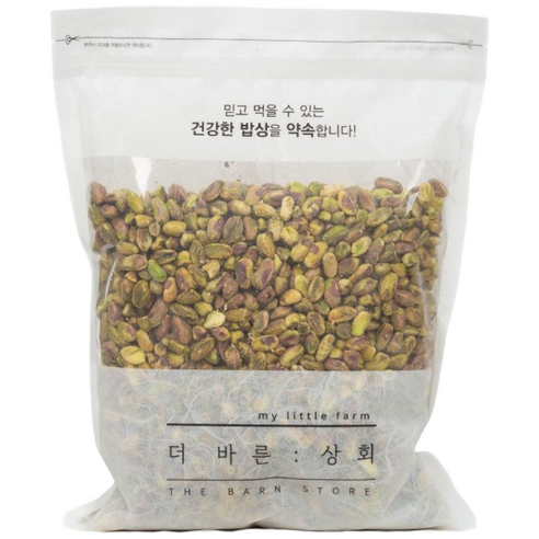 탈각 피스타치오 500g ,1kg, 무염 미국산100% 더바른상회, 1kg, 1개