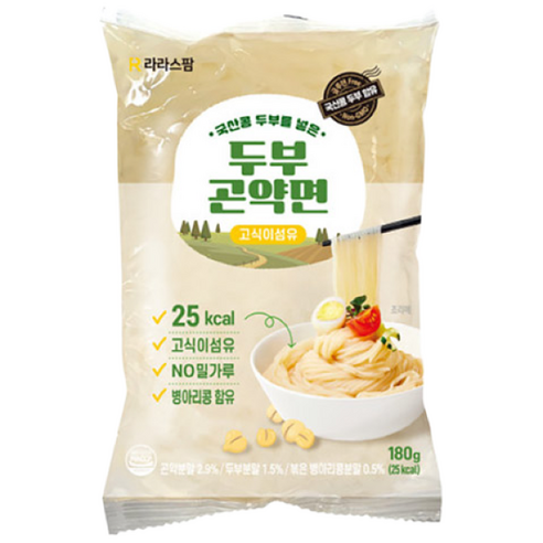 지프로그 [라라스팜] 두부곤약면 (180g ), 180g, 5개