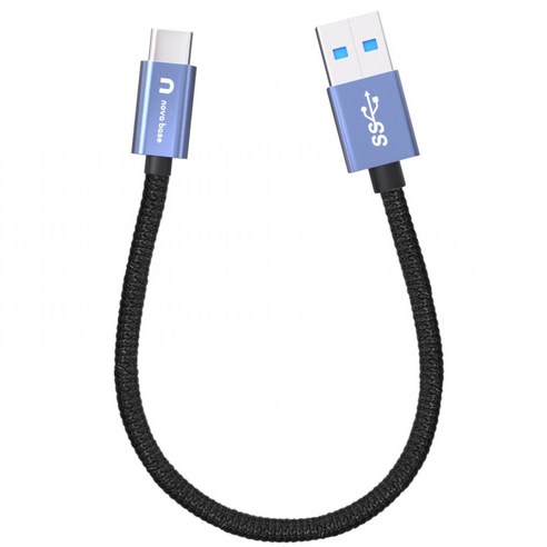 속도빠른 안드로이드오토 케이블 C타입 고속 충전 데이터 케이블 USB3.2 Gen2 A TO C, 블루10Gbps, 30cm, 1개