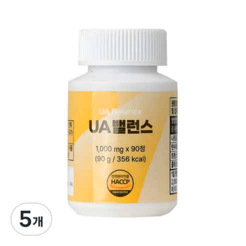 UA밸런스 요산 타트체리 샐러리씨앗 관절 밸런스 케어 포뮬러 컨디션 데일리 관리 영양제 3개월분, 5개, 90정