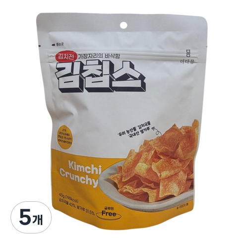 더다믐 [더다믐] 김치부각 김칩스 40g
