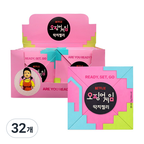 오징어게임 딱지젤리, 32개, 15g