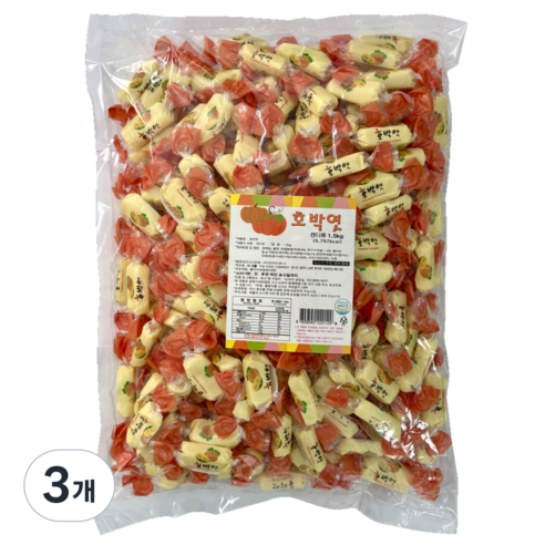 호박엿 1.5kg 대용량 캔디 벌크용 늘푸른 더식품