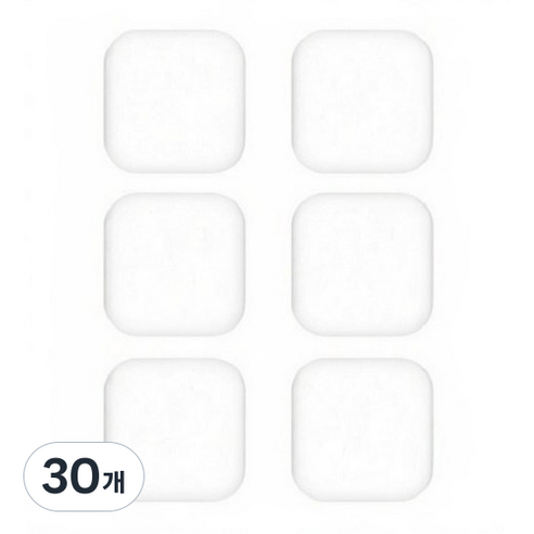 헬퍼샵 도어쿠션 문콕 방지패드, 30개, 네모 화이트