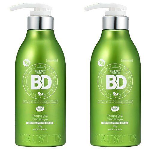 TS 비디 비듬샴푸 상큼한 오렌지향, 500g, 2개