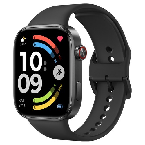 샤오미 Xiaomi 레드미 스마트워치 6, 옵시디언 블랙, 52.58mm, GPS + 블루투스