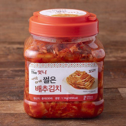 [로켓프레시] 인우 더맛나 썰은 배추김치, 1.1kg, 1개