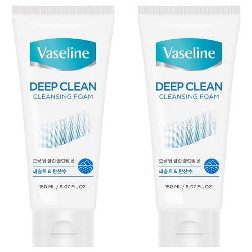 애경바세린 딥클린 클렌징 폼, 2개, 150ml