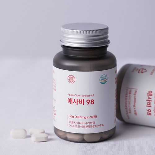 함량의꿈 초 고함량 애플사이다비니거 말초산 애사비98, 1개, 60정