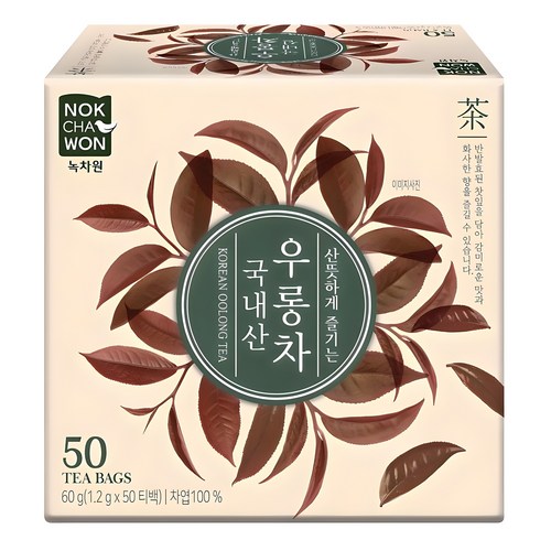 녹차원 국내산 우롱차, 1.2g, 50개입, 1개