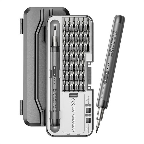 NEXFLOW 46in1 소형 정밀 전동 드라이버 무소음 내구성 충전식 고토크 가정용 수리 공구 JD-LSD, 1개