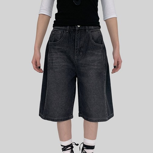 [~2XL / 2기장 ] 포트 데님 옆절개 팬츠