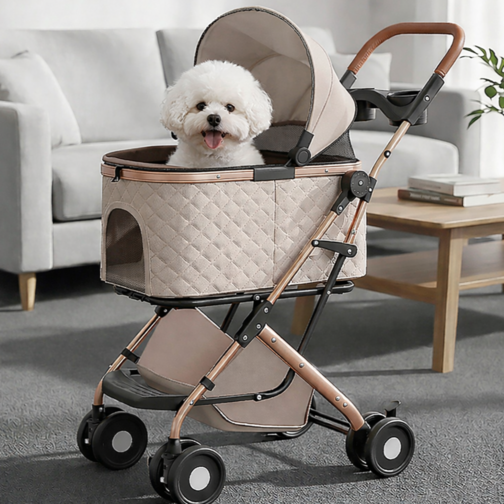 강아지 유모차 퀵폴딩 접이식 강아지 고양이 겸용 반려동물 유모차