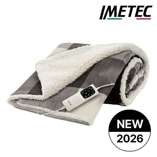 이메텍 NEW 프리미엄 양털 전기담요 온열담요 전기이불 GOK189그레이체크
