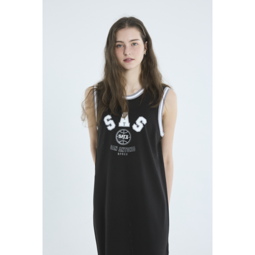 NBA SAS 유나이티드 여성 매쉬 슬리브리스 원피스 N242TO741P