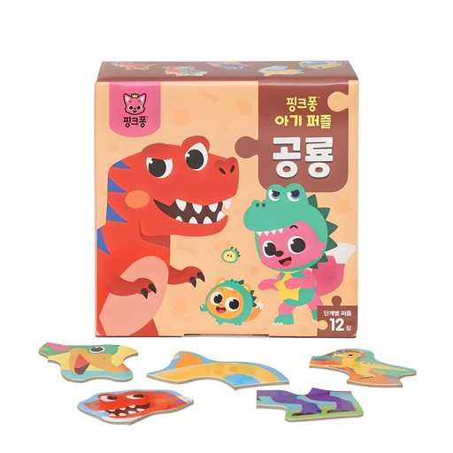 ThePinkfongCompany 寶寶拼圖 恐龍, 盒裝拼圖