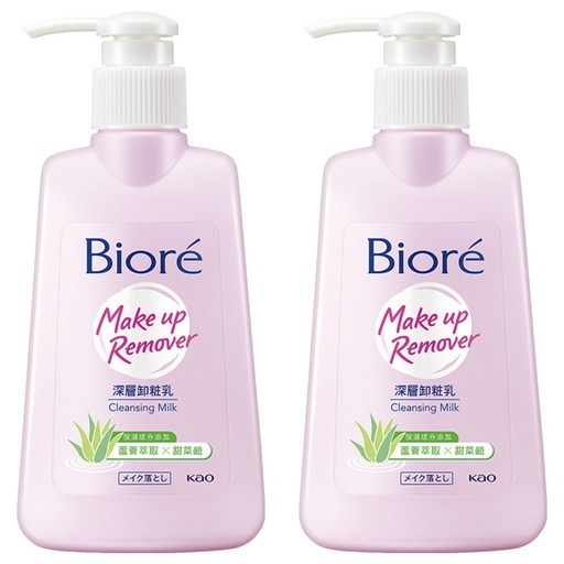 Biore 蜜妮 台灣公司貨 深層卸妝乳, 180ml, 2瓶