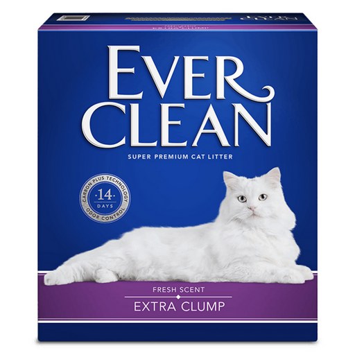 EVER CLEAN 藍鑽 強效結塊貓砂, 8.5kg, 1盒, 微香