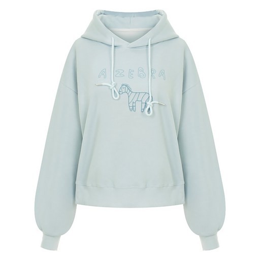 샐리 지브라 자수 후드 티셔츠 I6ACTS017