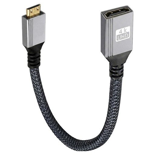 Ytek 일자형 HDMI 2.0 to Mini HDMI 연장 케이블 숏타입 YT-HMF01