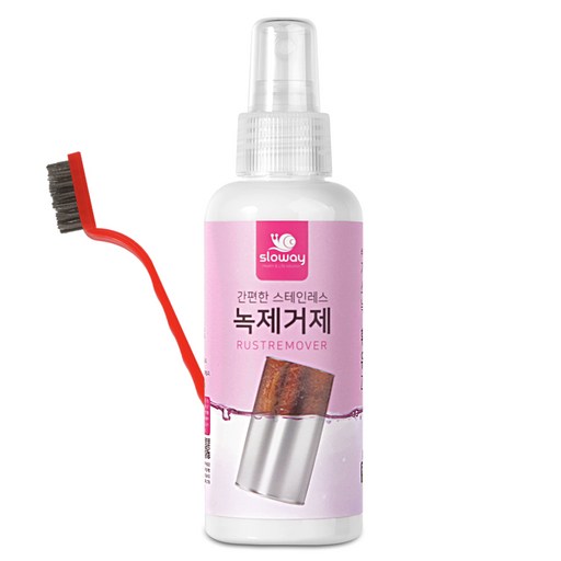 슬로웨이 스테인레스 녹제거제 + 브러쉬 세트, 150ml, 1개