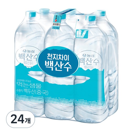 백산수 무라벨 생수 2L 24개 완벽한 수분 공급의 선택