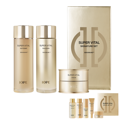 아이오페 슈퍼바이탈 시그니처 기초 화장품 3종  견본 5종 세트