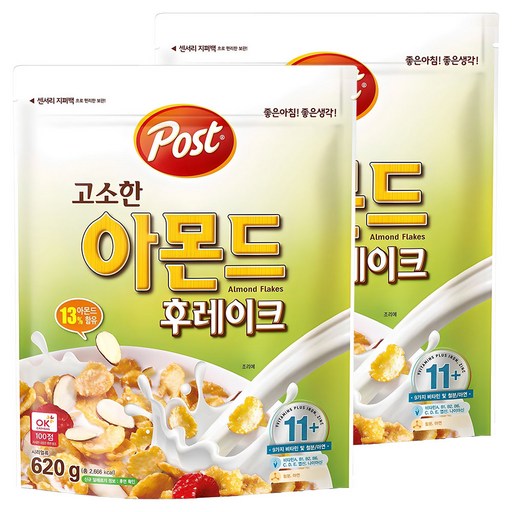 포스트 고소한 아몬드 후레이크 시리얼