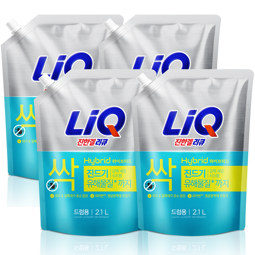 리큐 진한겔 하이브리드 드럼세탁기용 액상세제 플로럴 부케향 리필