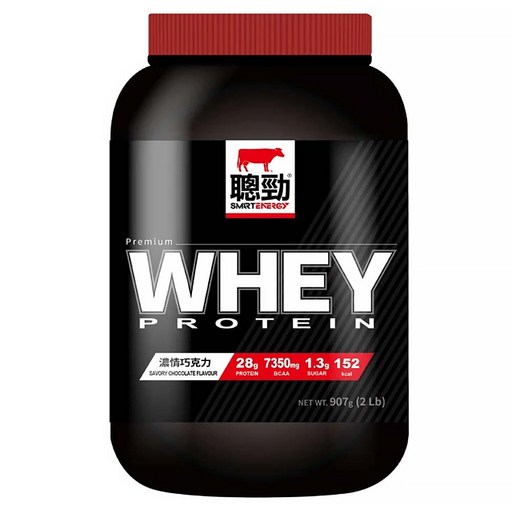 RED COW 紅牛 聰勁即溶乳清蛋白 濃情巧克力風味, 1個, 907g