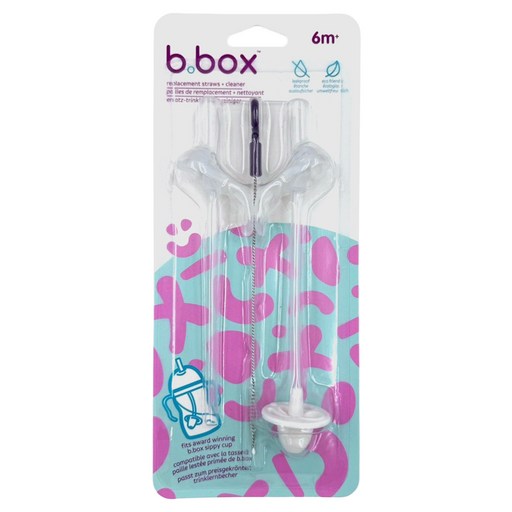 b.box 水杯替換吸管組 替換吸管 2支 + 清潔刷, 替換吸管2支 + 清潔刷, 1組