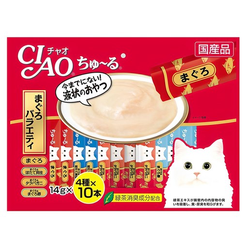 챠오츄르 고양이 버라이어티 짜먹는 간식, 참치, 560g, 1개