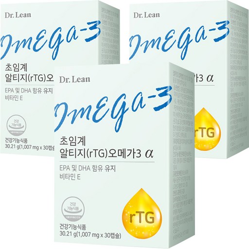 닥터린 초임계 알티지 오메가3 알파 30.21g 30정 3개 – 강력한 모델번호로!