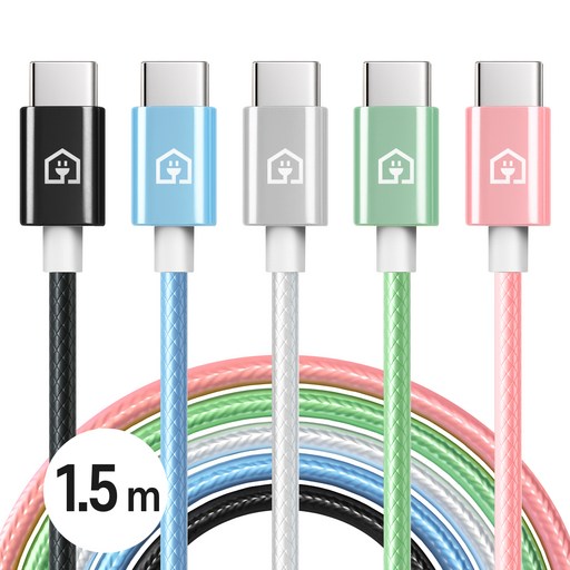 홈플래닛 볼트우븐 고속충전케이블 C타입 초고속 충전의 시작