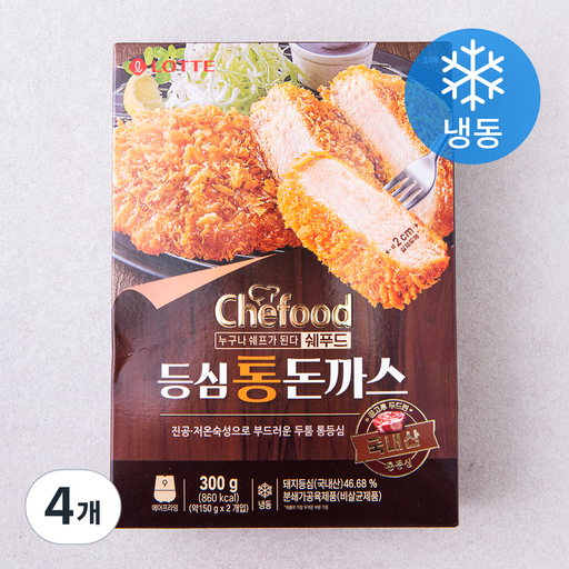 쉐푸드 등심 통 돈까스 , 300g, 2개
