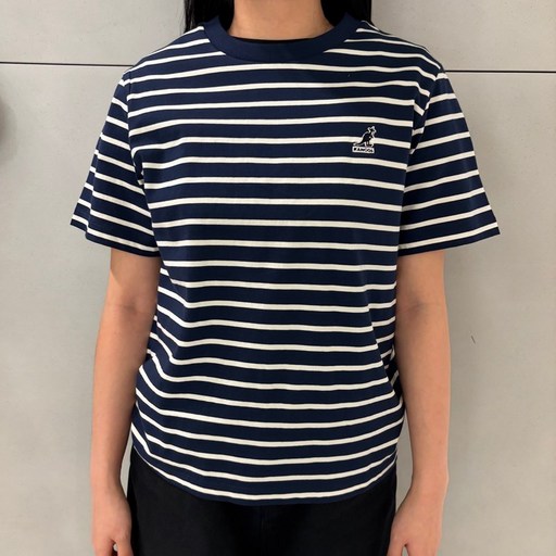 [국내정식매장] 캉골 반팔 티셔츠 Kangol 우먼스 스트라이프 2843 네이비