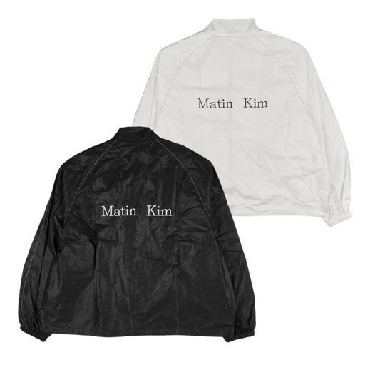 당일발송 마뗑킴 자켓 로고 코팅 점퍼 MATIN KIM LOGO COATING JUMPER  GRAD 정품보증택