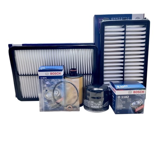 보쉬 엔진오일교환 필터 셋트 싼타페 DM 2.0/2.2 e-VGT 오일필터+에어필터 O0096+A2445