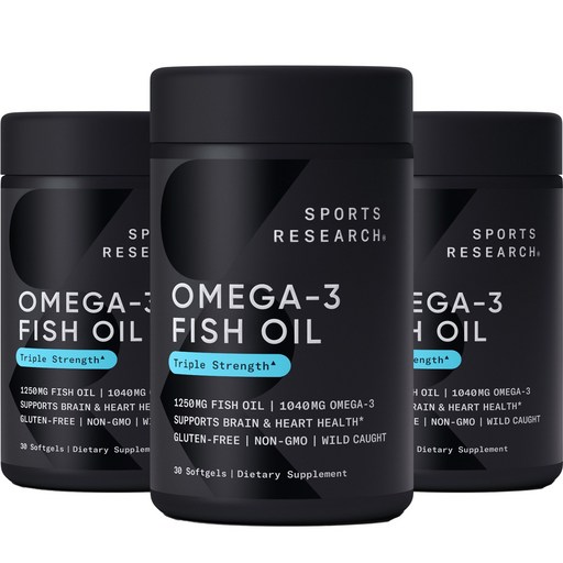 스포츠리서치 오메가-3 피쉬 오일 트리플 스트렝스 1040mg 소프트젤